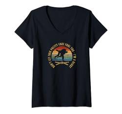 Damen Judo Girl Ich bin ein Biest Lustiges Frauenjudo T-Shirt mit V-Ausschnitt von Judo Enthusiasts Passionate About Martial Arts