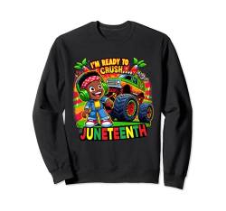 I'm Ready To Crush Juneteenth Funny Boys Toddler Kids Truck Sweatshirt von Juneteenth tee Afro American Kids Boys Truck Lover