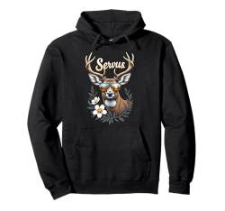 Servus Trachtenshirt Trachten Tracht Hirsch Tirol Natur Pullover Hoodie von Jungen Trachtenshirts und Männer Lederhosen