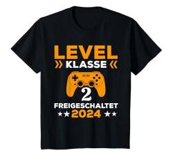 Kinder Kinder 2. Klasse Level Unlocked 2024- Gamer Jungen & Mädchen T-Shirt von Jungen & Mädchen Schulanfang 2.Klasse 2024