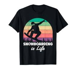 SNOWBOARDING IS LIFE Lustiges Jungen Snowboard Kinder T-Shirt von Jungs Snowboard Geschenk Snowboarder Shirt Jungen