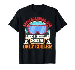 SNOWBOARDING SON LIKE A REGULAR SON BUT COOLER Söhne T-Shirt von Jungs Snowboard Geschenk Snowboarder Shirt Jungen