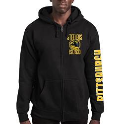 Junk Food x NFL – MVP Zip Hoodie – Unisex Erwachsene Kapuzen-Sweatshirt für Damen und Herren – Offiziell lizenzierte NFL Bekleidung von Junk Food