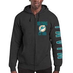 Junk Food x NFL – MVP Zip Hoodie – Unisex Erwachsene Kapuzen-Sweatshirt für Damen und Herren – Offiziell lizenzierte NFL Bekleidung von Junk Food