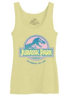 Jurassic Park Damen Wojupamtk010 Tanktop, gelb, XXL von Jurassic Park