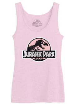 Jurassic Park Damen Wojupamtk011 Tanktop, Rosa, Small von Jurassic Park