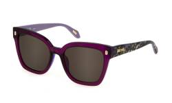 Just Cavalli Damen SJC044 09FE Gläser SONNENBRILLEN Acetat Violett Braun Quadratisch Normal von Just Cavalli