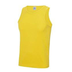 Just Cool - Unifarbenes Tanktop - Herren, gelb, XXL von Just Cool