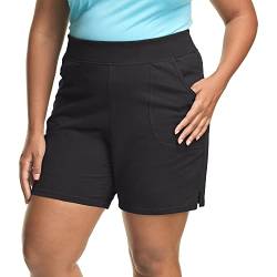 JUST MY SIZE Damen Plus Jersey Shorts - Schwarz - 1X von Just My Size