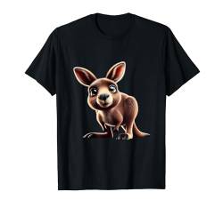 Niedliche Baby-Känguru-Illustration T-Shirt von Just Sweet Designs