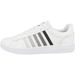 K-Swiss Damen Court Winston Sneaker, White Black Gradient White, 44 EU von K-Swiss