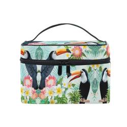 Blätter Pflanzenkunst Baumblatt Kosmetiktasche Organizer Reißverschluss Make up Taschen Kulturbeutel Waschtasche für Damen Mädchen Frauen von KAAVIYO