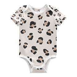 KAAVIYO Leopardenmuster Haut Tier Süß Baby Body Kurzarm Baumwoll Bodysuit für Kinder 3-24 Monate Sommer von KAAVIYO