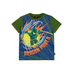 Lego Ninjago T-Shirt für Kinder | Kurzarm | T-Shirt für Jungen | 100% weicher Baumwolle |140 | Twist of Lime von KABOOKI