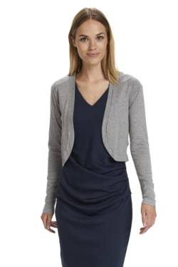 KAFFE Bolero Astrid Damen Bolero Astrid Elegant Jäckchen Langarm Cardigan Bolerojacke Grey Melange M von KAFFE