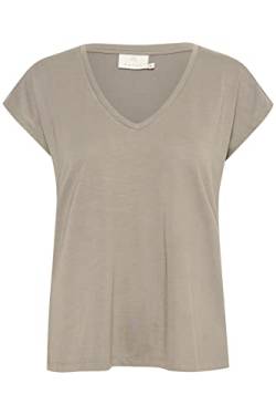 KAFFE Damen kurzen Ärmeln, Relaxed Fit Kalise T-Shirt, Fallen Rock, M von KAFFE