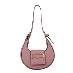 KAHDGSS PU Achsel Schulter Geldbörse Kleine Umhängetasche für Frauen Mädchen Sommer Handtasche Luxus Handtasche Tasche, rose von KAHDGSS