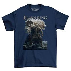 Majestic Elden Lion Ring Mens T-Shirt Souls Men's Gaming Shirt Dark Shirt1 Blue XL von KANGZU