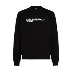 KARL LAGERFELD JEANS Men's REG Essential Logo Sweat Sweatshirt, Black, M von KARL LAGERFELD JEANS