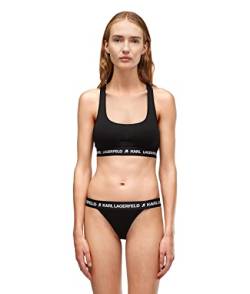 KARL LAGERFELD Damen Karl Lagerfeld Damen Brazilian-Slip Mit Logo, Schwarz, S von KARL LAGERFELD