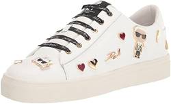 Karl Lagerfeld Paris Damen Cate Shoes – Sneakers for Women with Iconic Klp Pins Sneaker, Helles Weiß, 36 EU von KARL LAGERFELD