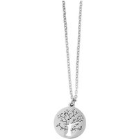 KARMA Kette mit Anhänger Damenkette silber Lebensbaum Halskette Silberkette (Halskette mit Anhänger), Damen Damenschmuck Medaillon von KARMA