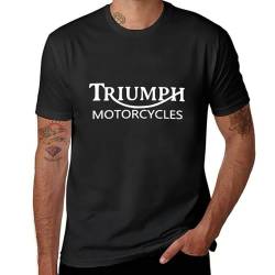 Tr*iu*m*ph Herren-T-Shirt, Baumwolle, kurzärmelig, Rundhalsausschnitt, T-Shirt für Herren, weiches T-Shirt, Basic, lässig, Fans, Geschenk, Tops, Schwarz, 3XL von KARREAL