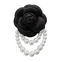 KASFDBMO Stoff-Blumen-Brosche, Anstecknadeln, Modeschmuck, Cardigan, Hemd, Anstecknadel, Perlenbrosche für Damen, Accessoires, Siehe Abbildung von KASFDBMO