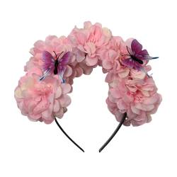 Realistisches Haarband in Blumenform, Frühlingsreisen, Fotografie, Haarreifen, Temperament, Hochzeit, Party, Kopfbedeckung für Braut von KASFDBMO