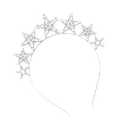 Stilvolle Braut Kopfbedeckung Moderne Wunderschöne Braut Bachelorette Party Mit Nieten Besetzte Stirnbänder Mit Strasssteinen Für Erwachsene von KASFDBMO