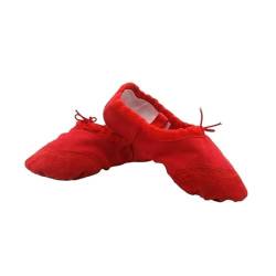 KCHYCV Vielseitige Tanzschuhe for jedes Alter – perfekt for Ballett, Yoga und Bühnenauftritte(Red_40) von KCHYCV