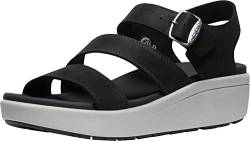 KEEN Damen Ellecity Backstrap Slingback Sandalen, Black/Drizzle, 38.5 EU von KEEN