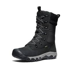 KEEN Damen Greta Tall Boot Waterproof Schneestiefel, Schwarz, 42 EU von KEEN