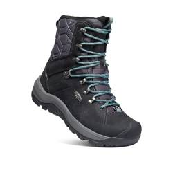 KEEN Damen Revel 4 High Polar Schneestiefel, Black/North Atlantic, 37 EU von KEEN