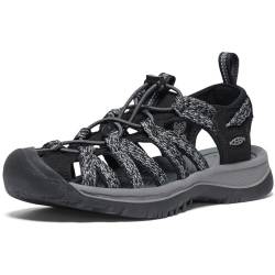 KEEN Damen Whisper Sandalen, Schwarz Black Steel Grey, 41 EU von KEEN