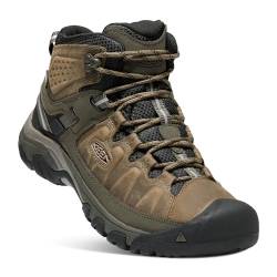 KEEN Herren Targhee 3 Mid Waterproof Wanderstiefel, Bungee Cord/Black, 45 EU von KEEN