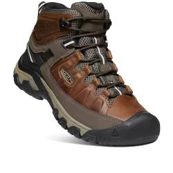 KEEN Herren Targhee 3 Mid Waterproof Wanderstiefel, Chestnut/Mulch, 47 EU von KEEN