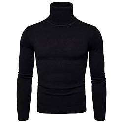 Herren Rollkragen Top Basic Männer Langarmshirt Slim Fit Thermo Unterhemd Oberteil Langarm Elastisch Rollkragenshirt Komfort Rollkragenpullover Thermoshirt Tops Thermooberteile Thermounterwäsche von KEIZHUONIQIU