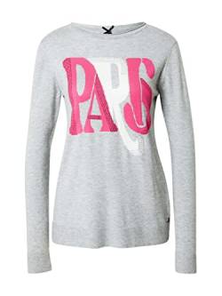 KEY LARGO Damen Pullover Lyon Graumeliert/Pitaya/weiß L von KEY LARGO