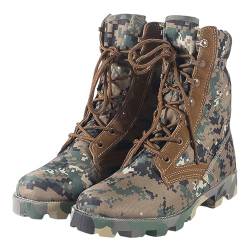 KINROCO Militärstiefel Herren Kampfstiefel Einsatzstiefel Wasserdichte Tactical Boots Armeestiefel(Size:43 EU,Color:Camo) von KINROCO