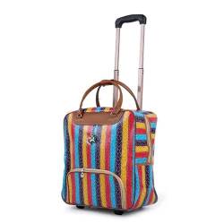 Reisetasche Frauen Reisegepäck Trolley Bag Wheeled Koffer Business Boarding Bag Travel Trolley Gepäckbeutel-Stil 2 von KINZE