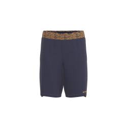 Kinder Fussball Shorts - CLR marineblau/orange von KIPSTA