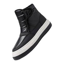 KKvoPiQ Trachten Schuhe Herren Modern Sneakers Atmungsaktive Flache Unterseite Freizeitschuhe Winter Gepolsterte Warme Herrenstiefel Sexy Schuhe Herren (Black, 39) von KKvoPiQ