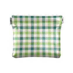 KLL Damen-Geldbörse aus Leder, praktische Make-up-Tasche für Mütter, Schwester, St. Patrick's Day Buffalo Plaid, St. Patrick's Day Buffalo Plaid, 11 cm (L) x 9,5 cm (B) x 1 cm (H), Druck, St. von KLL