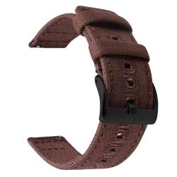 KLSBEEURR(売店) Nylon Uhrenarmbänder, 18 mm 20 mm 22 mm Nylon-Canvas-Armband, Schnellverschluss, geflochtenes, atmungsaktives Armband, Ersatz for Sportuhren(BrownB,18mm) von KLSBEEURR(売店)