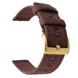 KLSBEEURR(売店) Nylon Uhrenarmbänder, 18 mm 20 mm 22 mm Nylon-Canvas-Armband, Schnellverschluss, geflochtenes, atmungsaktives Armband, Ersatz for Sportuhren(BrownD,22mm) von KLSBEEURR(売店)