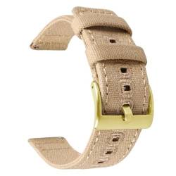 KLSBEEURR(売店) Nylon Uhrenarmbänder, 18 mm 20 mm 22 mm Nylon-Canvas-Armband, Schnellverschluss, geflochtenes, atmungsaktives Armband, Ersatz for Sportuhren(Khakid,22mm) von KLSBEEURR(売店)