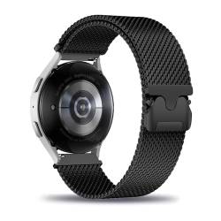 Magnetisch Armbänder für Samsung Galaxy Watch 4 Classic 46mm/ 42mm Armband, Metall Edelstahl Mesh Verstellbarer Elegant Ersatzarmband mit Samsung Watch 4 Classic 46mm/ 42mm (1,Eine Grösse) von KMKJSH