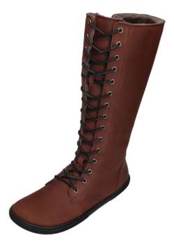 KOEL Damenschuhe - Barefoot Stiefel FLORA LAMBSWOOL - chocolate, Größe:37 EU von KOEL