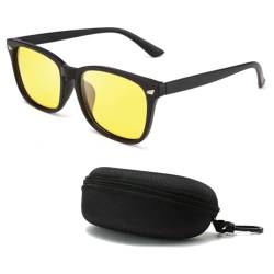 KOMUNJ Nachtsichtbrille Auto, Autofahrerbrille, Schutzbrille, Nachtsichtbrille Autofahren Polarisierte Nachtsichtbrille Autofahren Nacht für Herren Damen von KOMUNJ